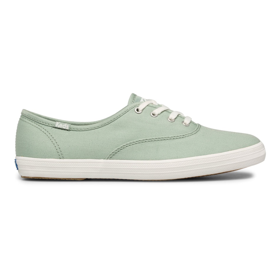 keds_womens_champion_organic_cotton_canvas_jade.jpg Keds Women's Champion Organic Cotton Canvas Jade - Image 1