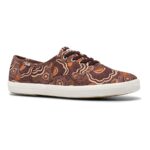 Keds Women's Champion Organic Cotton Ripple Floral Burgundy - Image 13