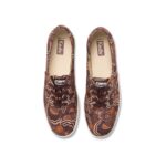 Keds Women's Champion Organic Cotton Ripple Floral Burgundy - Image 5