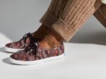 Keds Women's Champion Organic Cotton Ripple Floral Burgundy - Image 6