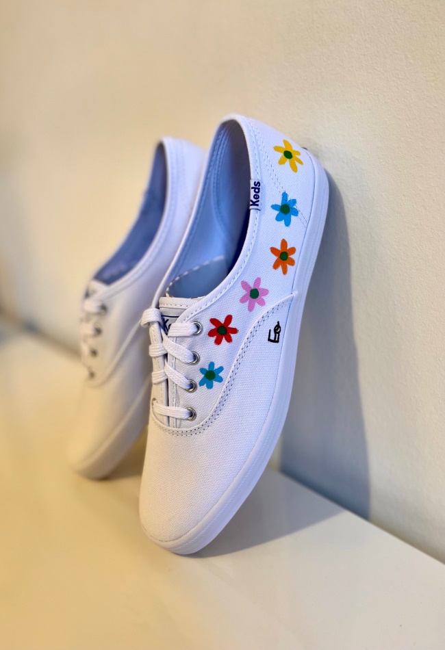 Keds Women's Champion Original Canvas White by Elizabeth Olwen White - Image 2
