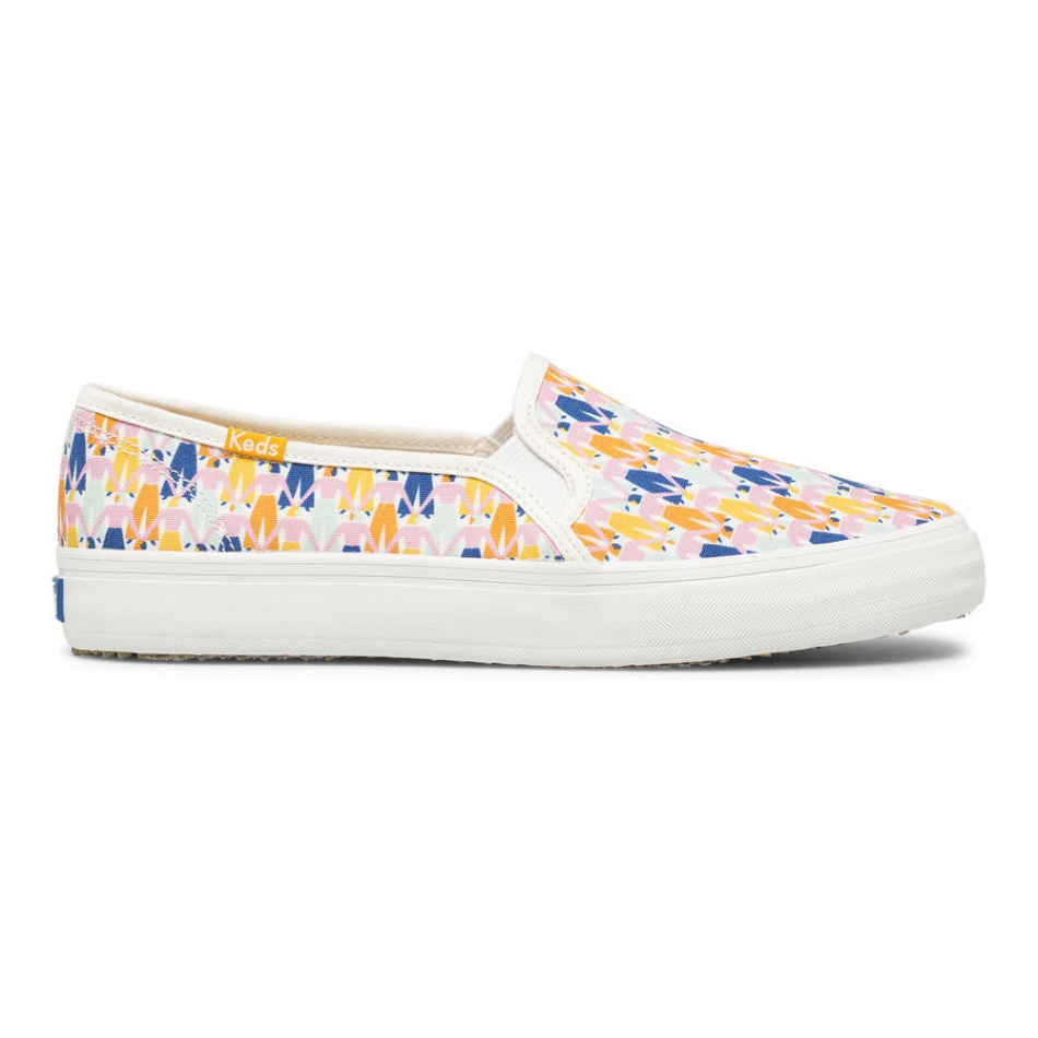 keds_womens_double_decker_rainbow_woman_by_elizabeth_olwen_white_multi.jpg Keds Women's Double Decker Rainbow Woman By Elizabeth Olwen White Multi - Image 1