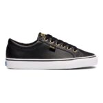Keds Women's Jump Kick Leather Black-Gold - Image 2