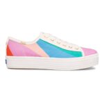 Keds Women's Keds x Kate Spade New York Triple Kick Multi Stripe Canvas Pink Multi