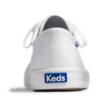 Keds Women's Kickstart Retro Court Leather White-Blue - Image 11