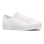 Keds Women's Triple Kick AMP Leather White - Image 9