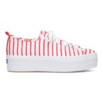 Keds Women's Triple Up Breton Stripes White-Navy - Image 2